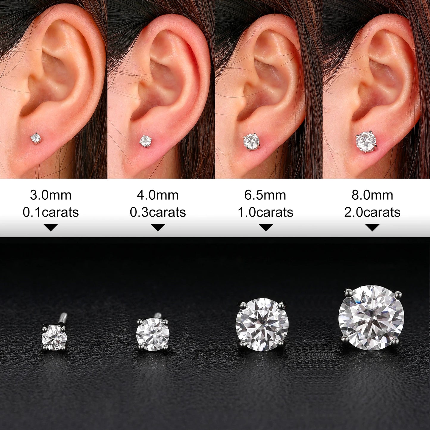 VVS Classic Stud Earrings - Gold