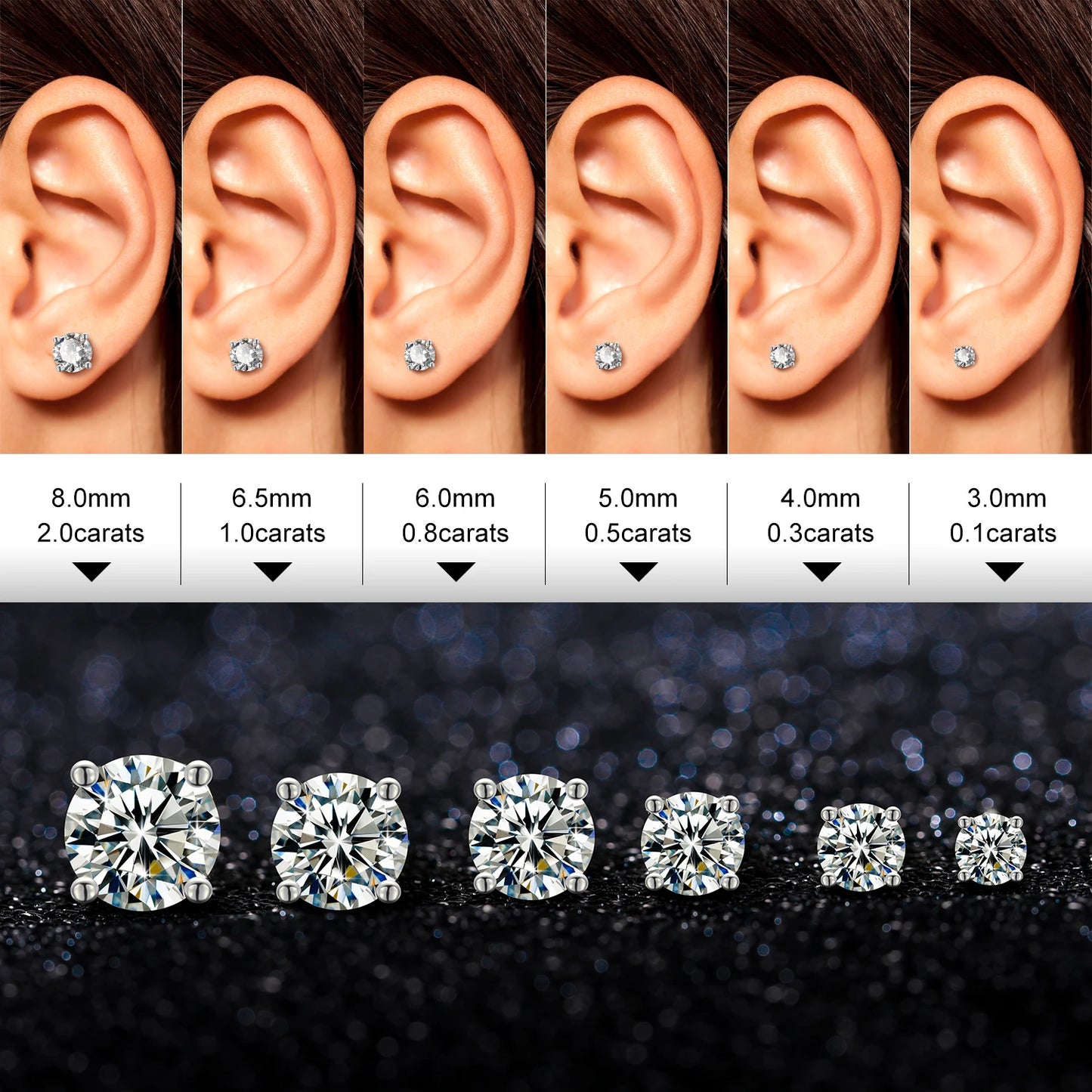 VVS Classic Stud Earrings - Gold