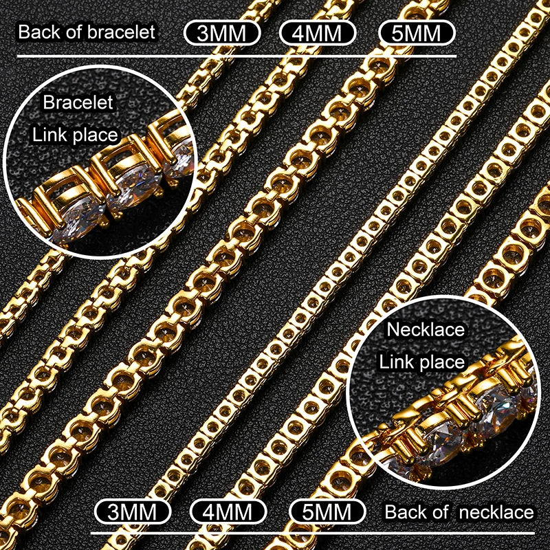 VVS1 Moissanite Tennis Bracelet S925 Sterling Silver with GRA - Gold